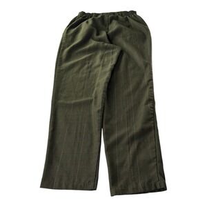 Petites by Fundamental Things Womens Size 6 Green Plaid Straight Leg Pants